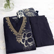 Organza Black with Floral prints and Handwork