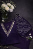 Straight Cut 3-Piece Suit with Pearl Beads & Animal Print Detailing