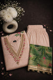 Crepe silk Cream Floral Animal Print