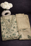 Heavy Handwork with Floral Print Kurta Set