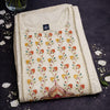 WHITE  COLOUR SHIMMER SILK 3 PCS SET