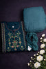 Cotton Green with Embroidery work 3pcs set