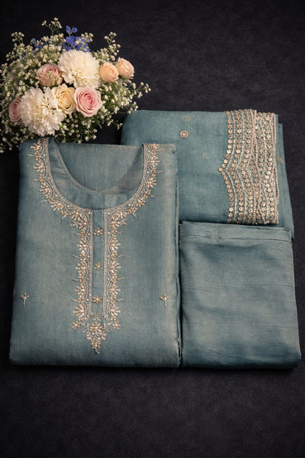 Tissue Silk Hand Work Kurta Set