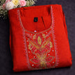 MUL CHANDARI HANDLOOM WORK RED COLLOUR  3PCS SET