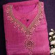 Silk Blend Kurta Set – Hand Work | Party Wear (Pink)