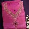 Silk Blend Kurta Set – Hand Work | Party Wear (Pink)