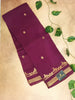 Crepe Silk Peacock Zari Border