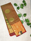 SEMI KANCHIPURAM SILK SAREE - GREEN
