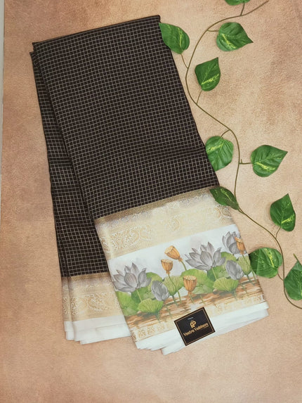 Elegant Crepe Silk Saree with Fancy Border