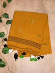 Soft Cotton Saree with Minimal Motifs & Tassels