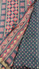 Ajark Printed Mirror work Saree