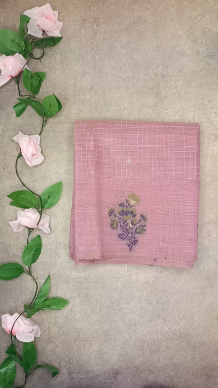 Cotton Checks with Embroidery