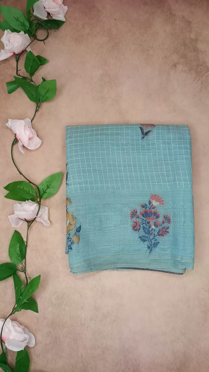 Cotton Checks with Embroidery