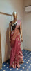 Premium Applique Work Silk Saree – Elegant Rose Pink