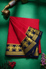 Pure Crepe Mysore Silk Gandaberunda Saree – 120 GSM