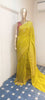 Satin Masakali Saree - Yellow