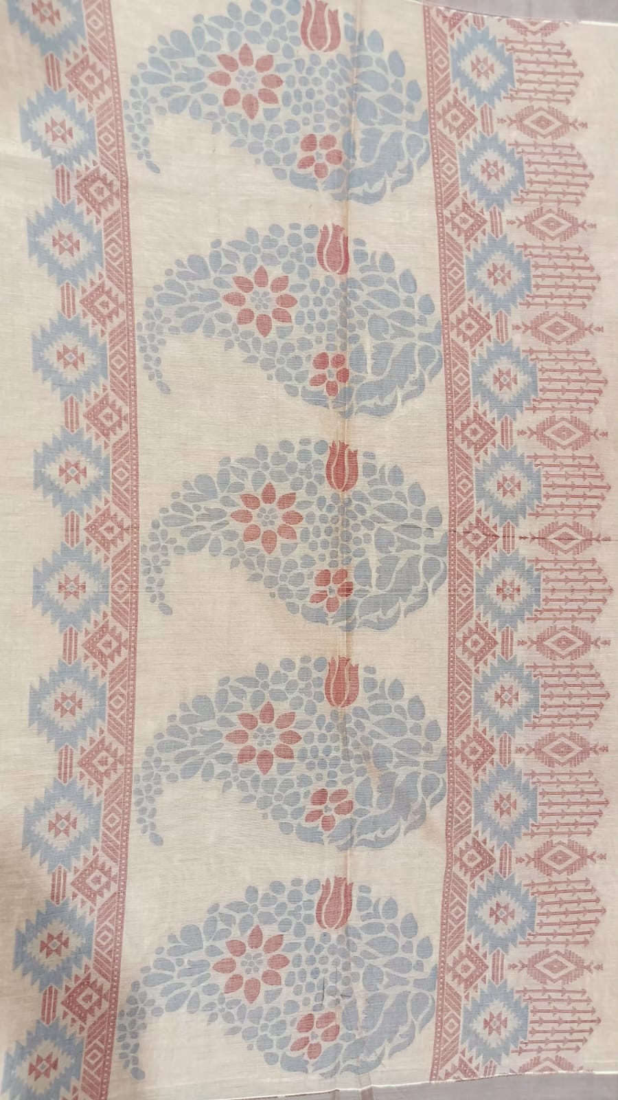 Pure Cotton 2 Leaves Pattern Saree  80/80