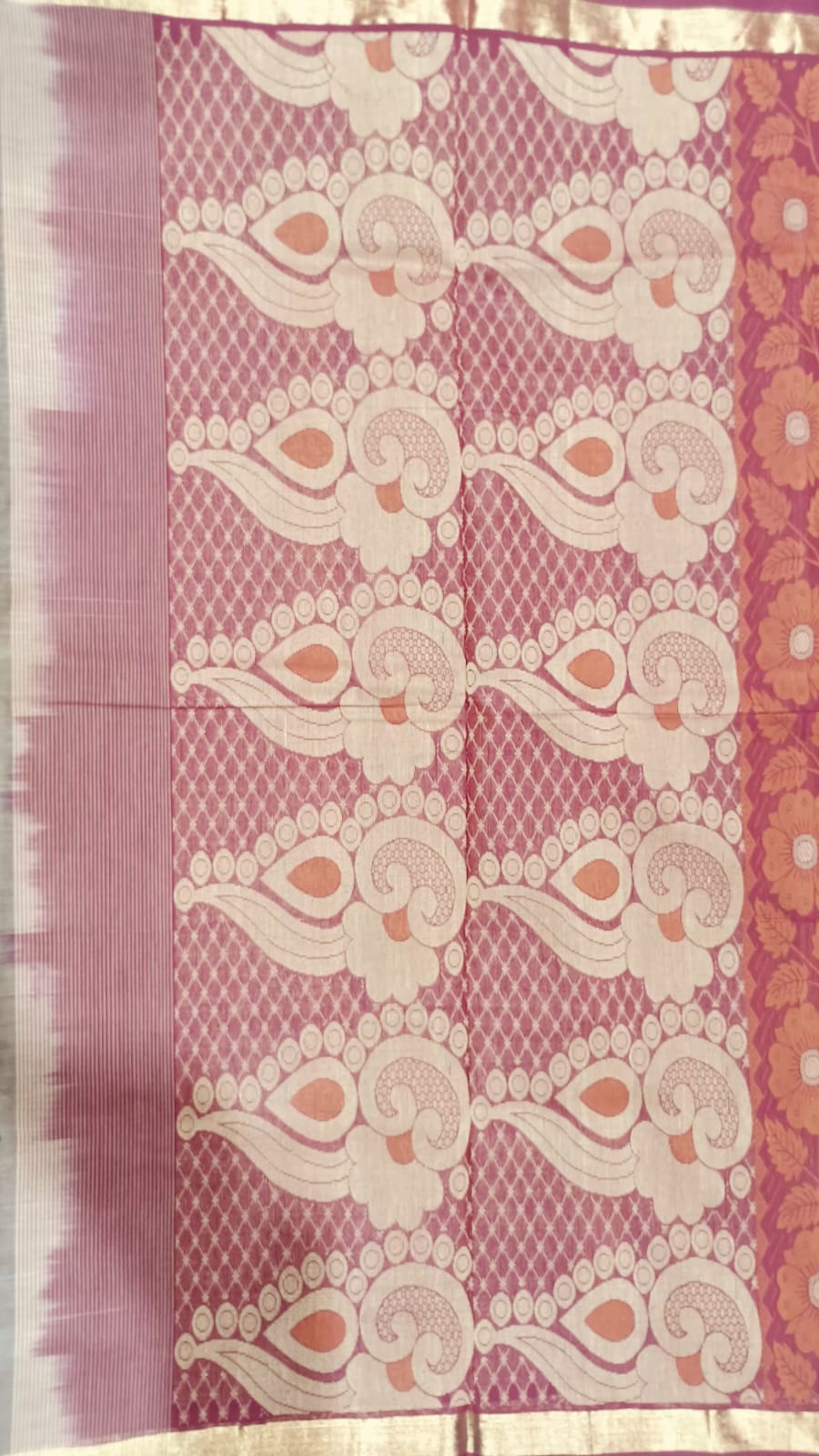Pure Handloom Cotton 120/100 Saree