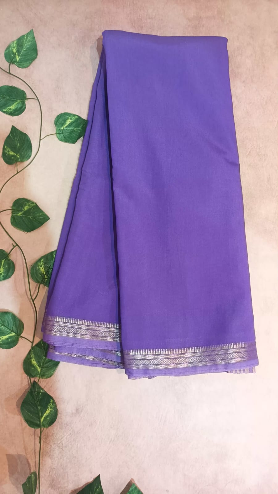 Mul Cotton Saree with Small Zari Border