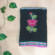 Lotus Mul Cotton Appliqué Work Saree