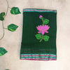 Lotus Mul Cotton Appliqué Work Saree