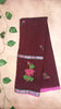 Lotus Mul Cotton Appliqué Work Saree
