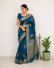 Pure Khadi Georgette Saree